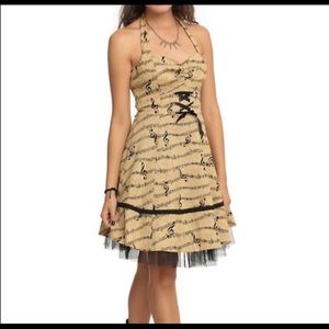 Musical note corset hottopic gothic dress large